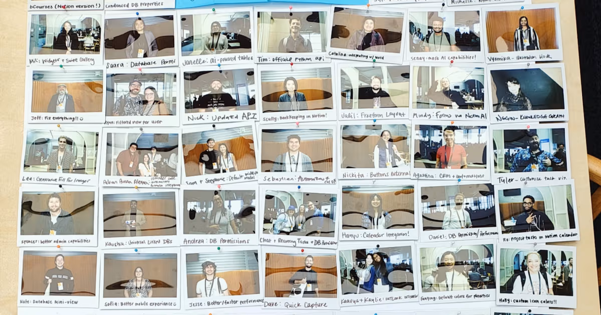 At Make with Notion, we took full advantage of the opportunity to speak with our users directly at the Feedback Corner. All comers were asked one question: “What should we build in 2025?”