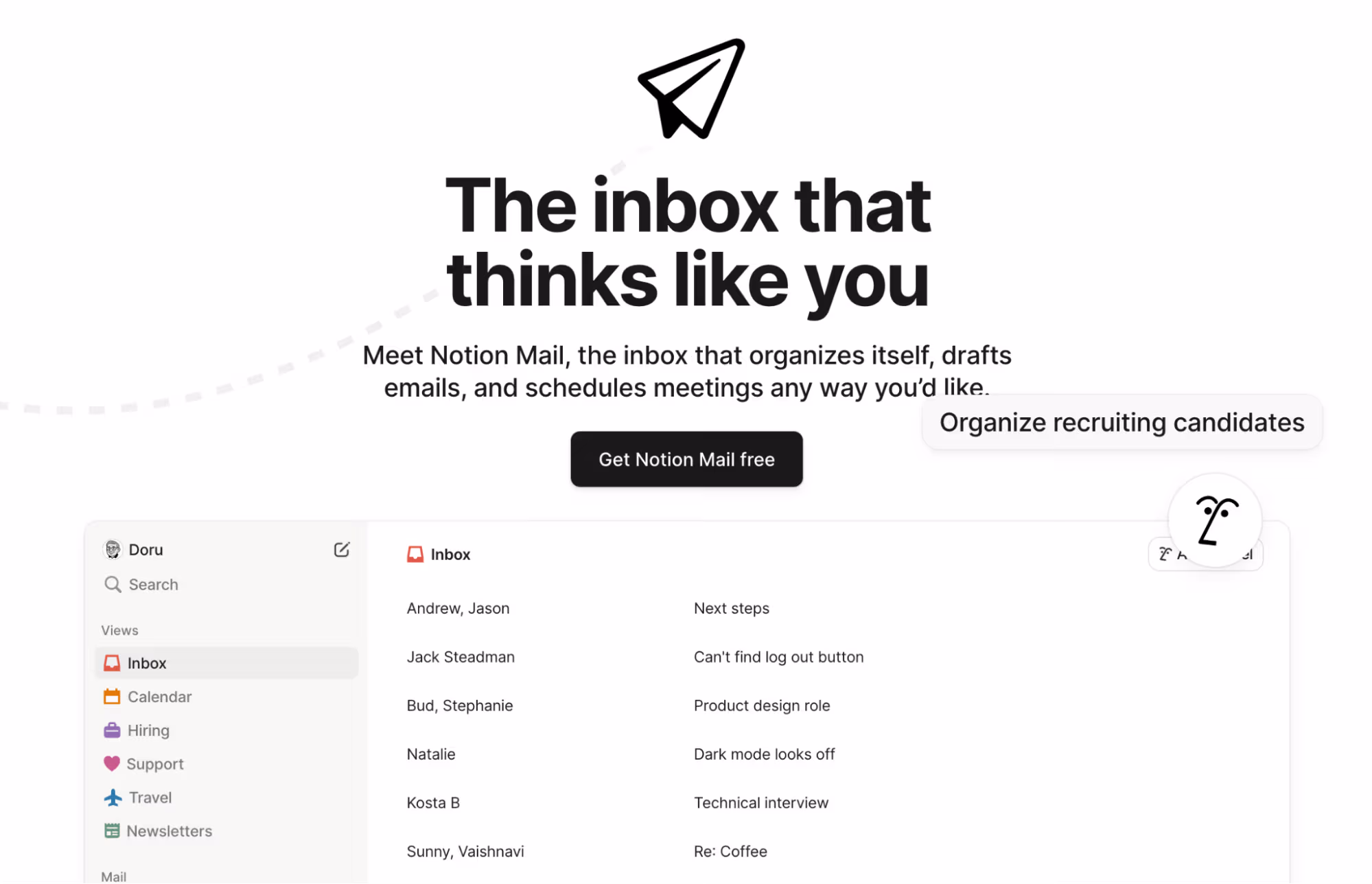 Notion Mail desktop app