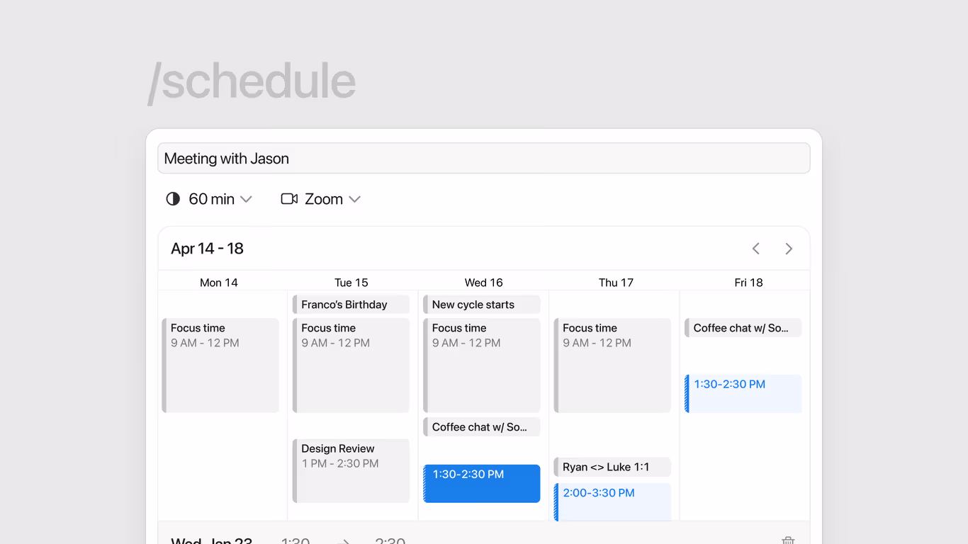 Notion Mail /schedule