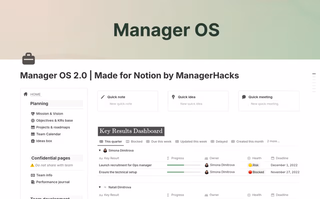Manager OS: Complete First-Year Management System